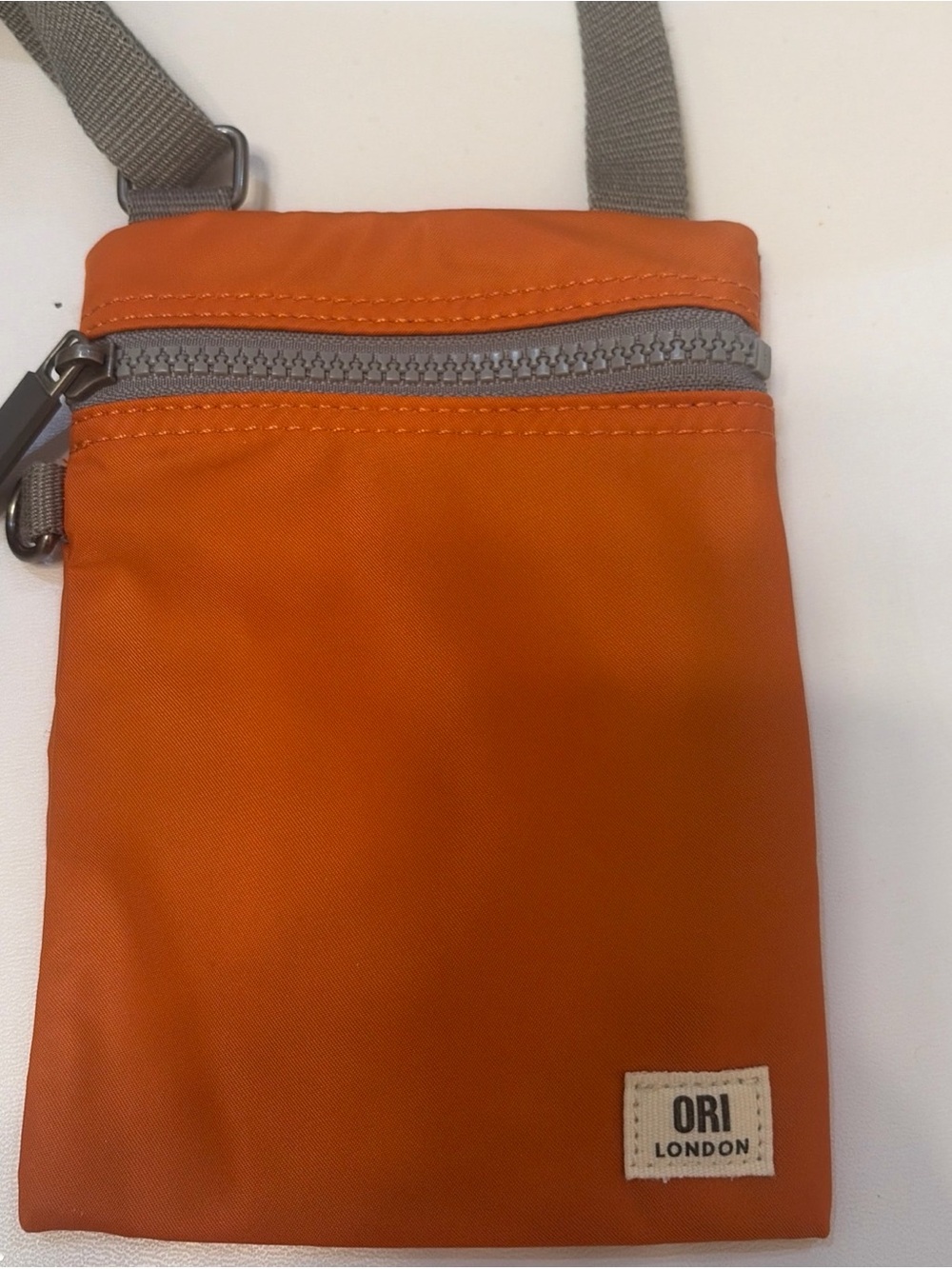 Orion London Orange Crossbody Pouch for Men Women Unisex